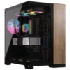 Кутия за компютър Corsair 6500X Tempered Glass Mid-Tower Black/Walnut Wood EAN: