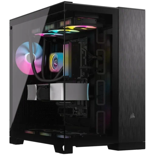 Кутия за компютър Corsair 6500X Tempered Glass Mid-Tower Black/Obsidian Aluminum EAN: