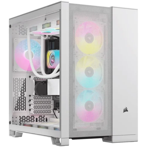 Кутия за компютър Corsair 6500D Airflow Tempered Glass Mid-Tower White