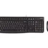 КОМПЛЕКТ МИШКА + КЛАВИАТУРА LOGITECH MK120 US БЕЗ БДС КИРИЛИЗАЦИЯ (WITHOUT BDS Cyrillic) - Black - P№