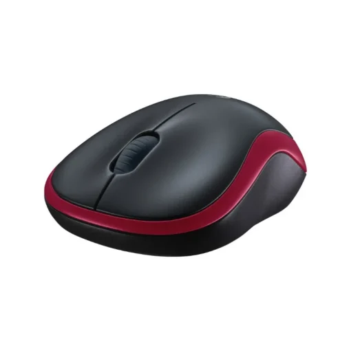 Безжична мишка Logitech M185 черно-червена 910-002240