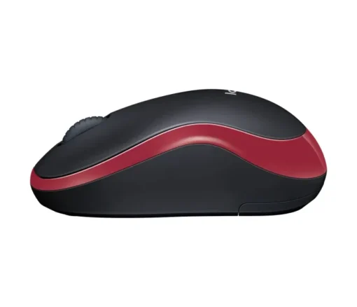 Безжична мишка Logitech M185 черно-червена 910-002240