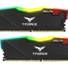 Памет за компютър Team Group T-Force Delta RGB Black DDR4 - 16GB (2x8GB) 3200MHz