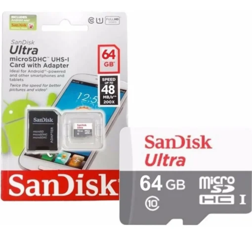 Карта памет SANDISK Ultra microSDHC UHS-I 64GB