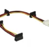 Кабел Power Molex 4 Pin  > 4 x SATA 15 Pin 40cm