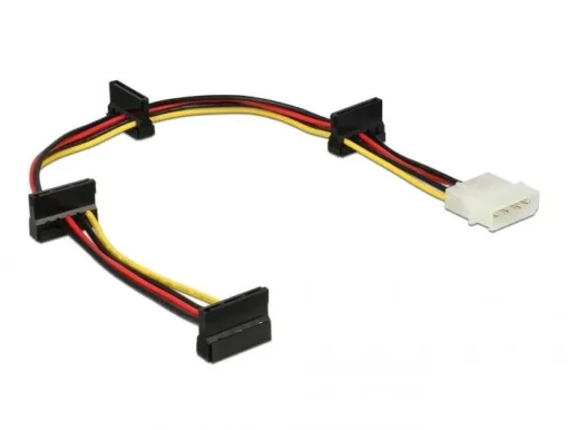 Кабел Power Molex 4 Pin  > 4 x SATA 15 Pin 40cm