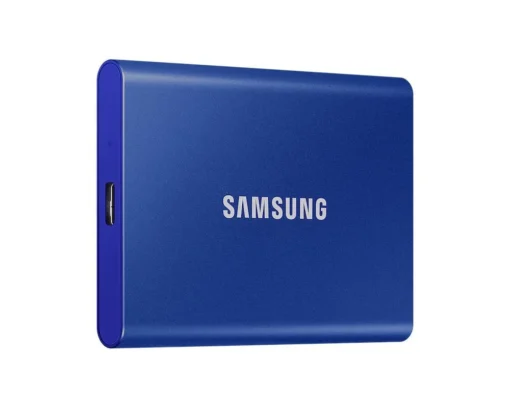 Външен SSD диск Samsung T7 Indigo Blue