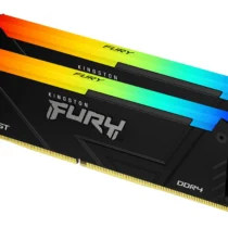 Памет за компютър Kingston FURY Beast Black RGB 16GB(2x8GB) DDR4 2666MHz