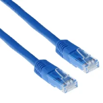 Мрежов пач кабел ACT U/UTP CAT 6 RJ-45 - RJ-45 1.0 m Медни проводници Син Булк