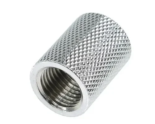 Муфа Alphacool Вътрешна резба G1/4 AG - G1/4 AG Хром