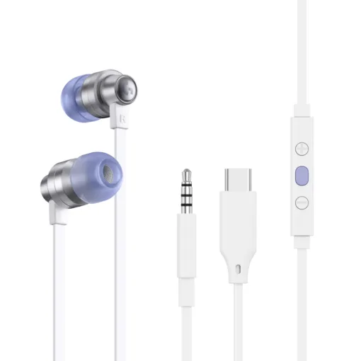 Геймърски слушалки с микрофон Logitech G333 In-ear 3.5 mm + USB-C adapter тапи жични