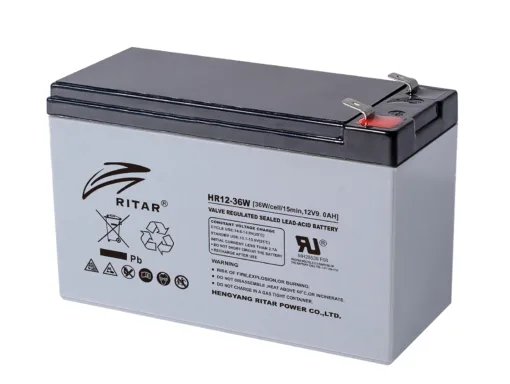 Оловна батерия RITAR (HR12-36W) VRLA 12V 9Ah 151/ 65/ 94 mm Терминал2