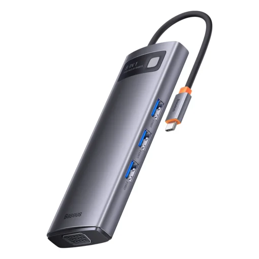 USB хъб Baseus WKWG05001 USB-C Metal Gleam Series 8в1