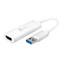 Адаптер j5create JUA254 USB-A към HDMI Бял