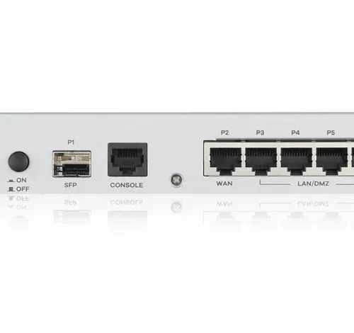 Защитна стена ZYXEL USG FLEX 100 10/100/1000 4x LAN/DMZ 1x WAN 1xSFP 1xUSB без