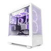 Кутия за компютър NZXT H5 Flow Matte White Mid-Tower