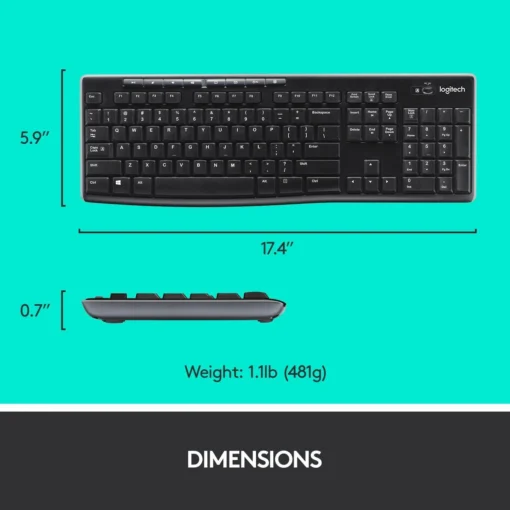 Kомплект безжични клавиатура с мишка Logitech