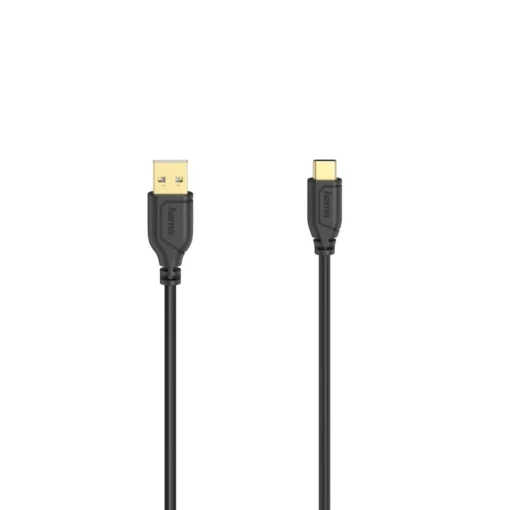 Кабел Hama Flexi-Slim USB-C – USB-A 2.0 мъжко