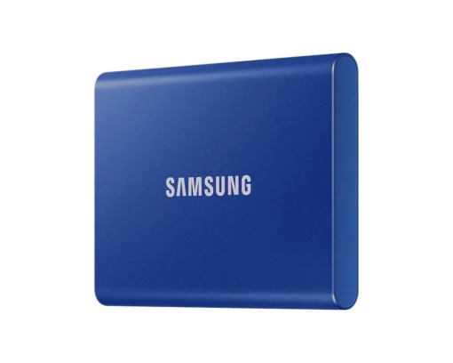 Външен SSD диск Samsung T7 Indigo Blue