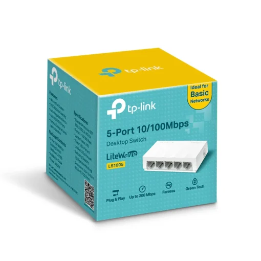 Комутатор TP-Link LS1005 5-порта 10/100Mbps