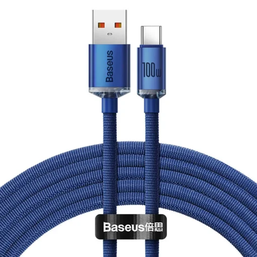 Кабел Baseus Crystal Shine USB Type A към USB Type C 100W 2м CAJY000503 –