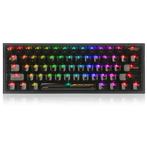 RGB Механична геймърска клавиатура Redragon Fizz K617CTB-RGB с transparent