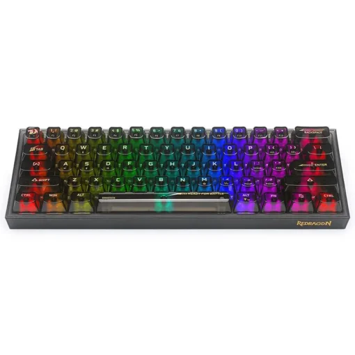 RGB Механична геймърска клавиатура Redragon Fizz K617CTB-RGB с transparent