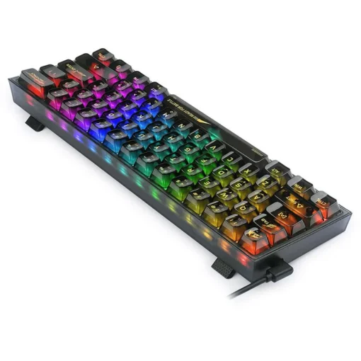 RGB Механична геймърска клавиатура Redragon Fizz K617CTB-RGB с transparent