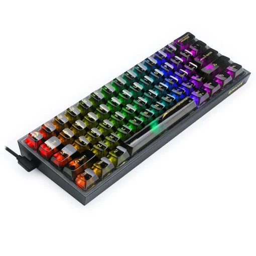 RGB Механична геймърска клавиатура Redragon Fizz K617CTB-RGB с transparent