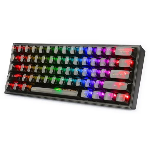 RGB Механична геймърска клавиатура Redragon Fizz K617CTB-RGB с transparent