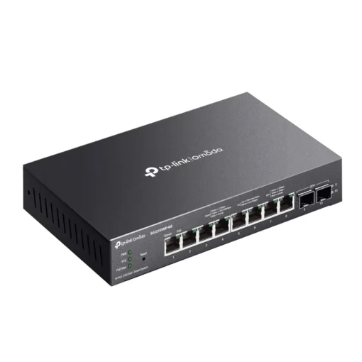 8-портов 2.5GBASE-T и 2-портов 10GE SFP+ интелигентен комутатор TP-Link Omada SG2210XMP-M2 с 8-портов