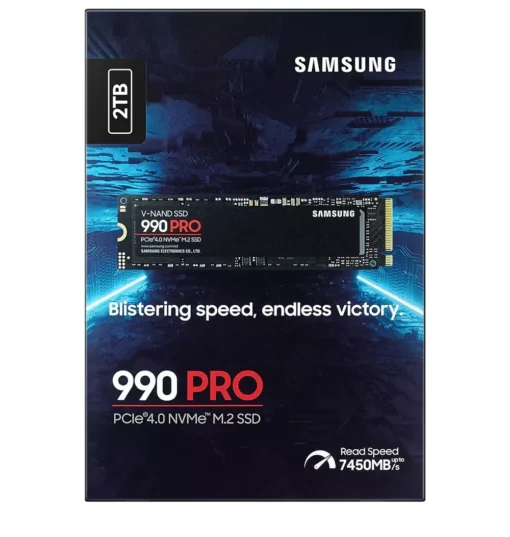 Памет SSD Samsung 990 PRO 2TB PCIe 4.0 NVMe M.2 SSD MZ-V9P2T0BW