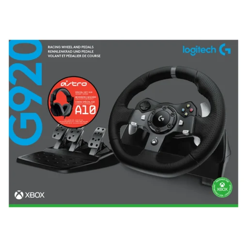 Волан Logitech Driving Force G920 за Xbox One / PC в комплект с геймърски слушалки Astro