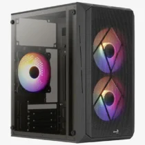 AeroCool кутия Case mATX - CS-107-A-BK-v2 - 3 fans included