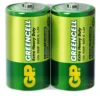 Цинк карбонова батерия GP Greencell 13G-S2 R20 2 бр. в опаковка / shrink