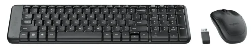 КОМПЛЕКТ МИШКА + КЛАВИАТУРА LOGITECH MK220 US - Wireless - Black - БЕЗ БДС КИРИЛИЗАЦИЯ - P№