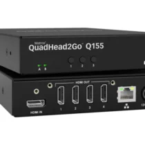 Външен мулти-дисплей адаптер Matrox QuadHead2GO Q155 Multi-Monitor Q2G-H4K2 за едновременна работа