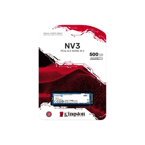 SSD диск KINGSTON NV3 M.2-2280 PCIe 4.0 NVMe 500GB