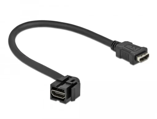 Keystone модул Delock HDMI женско 110° - HDMI женско Черен