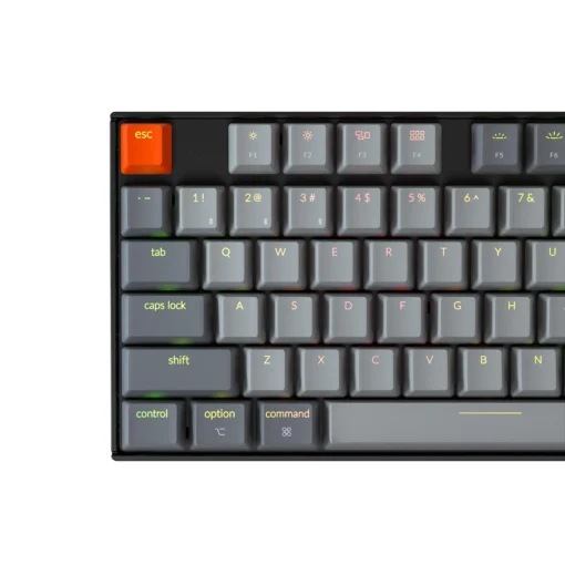 Геймърска Механична клавиатура Keychron K8 TKL Hot-Swappable Gateron Brown Switch RGB LED Plastic