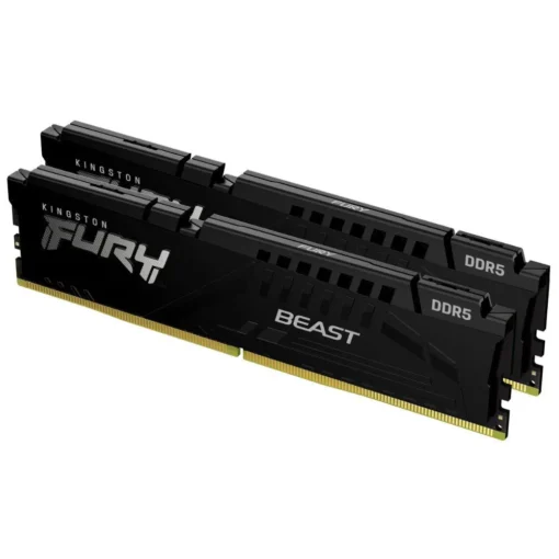 Памет за компютър Kingston FURY Beast Black 64GB(2x32GB) DDR5 5200MHz KF552C40BBK2-64