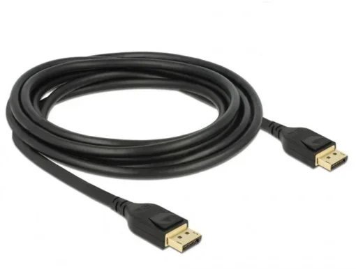 Кабел Delock DisplayPort мъжко - DisplayPort мъжко 3.0м 8K 60 Hz Черен