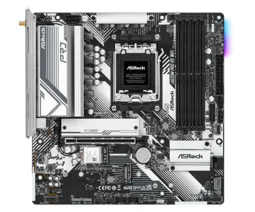 Дънна платка ASROCK A620M Pro RS WiFi Socket AM5 mATX 4xDDR5