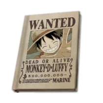 Тефтер ABYSTYLE ONE PIECE Notebook Wanted Luffy