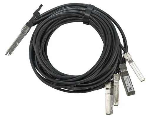 Mikrotik 40 Gbps QSFP+ прекъсващ кабел към 4x10G SFP+