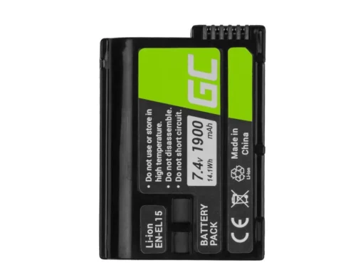 Батерия за апарат NIKON EN-EL15 Li-Ion 7V 1900mAh GREEN CELL