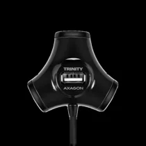 USB хъб AXAGON HUE-X3B 4x USB2.0 TRINITY Black Hub