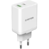 Зарядно за мобилен телефон CANYON charger H-20-03 PD 20W QC 3.0 18W USB-A USB-C