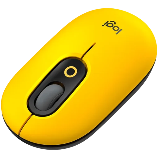 Безжична мишка LOGITECH POP Bluetooth Mouse – BLAST-YELLOW