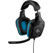 Геймърски слушалки LOGITECH G432 Wired Gaming Headset 7.1 - LEATHERETTE - BLACK/BLUE -